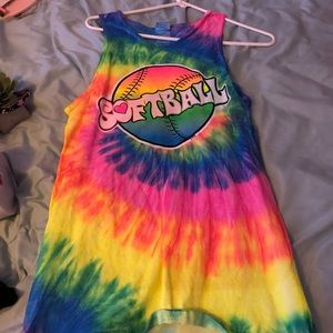 colorful softball shirt